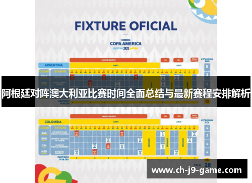 阿根廷对阵澳大利亚比赛时间全面总结与最新赛程安排解析