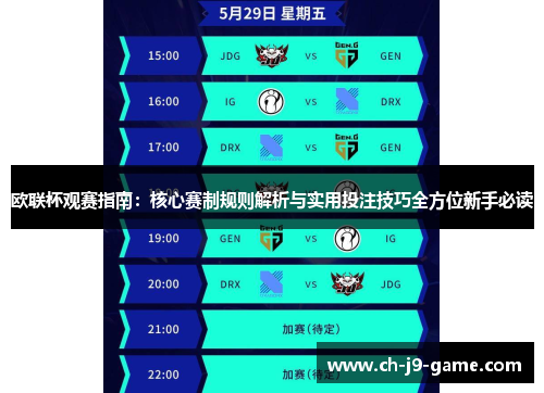 欧联杯观赛指南：核心赛制规则解析与实用投注技巧全方位新手必读